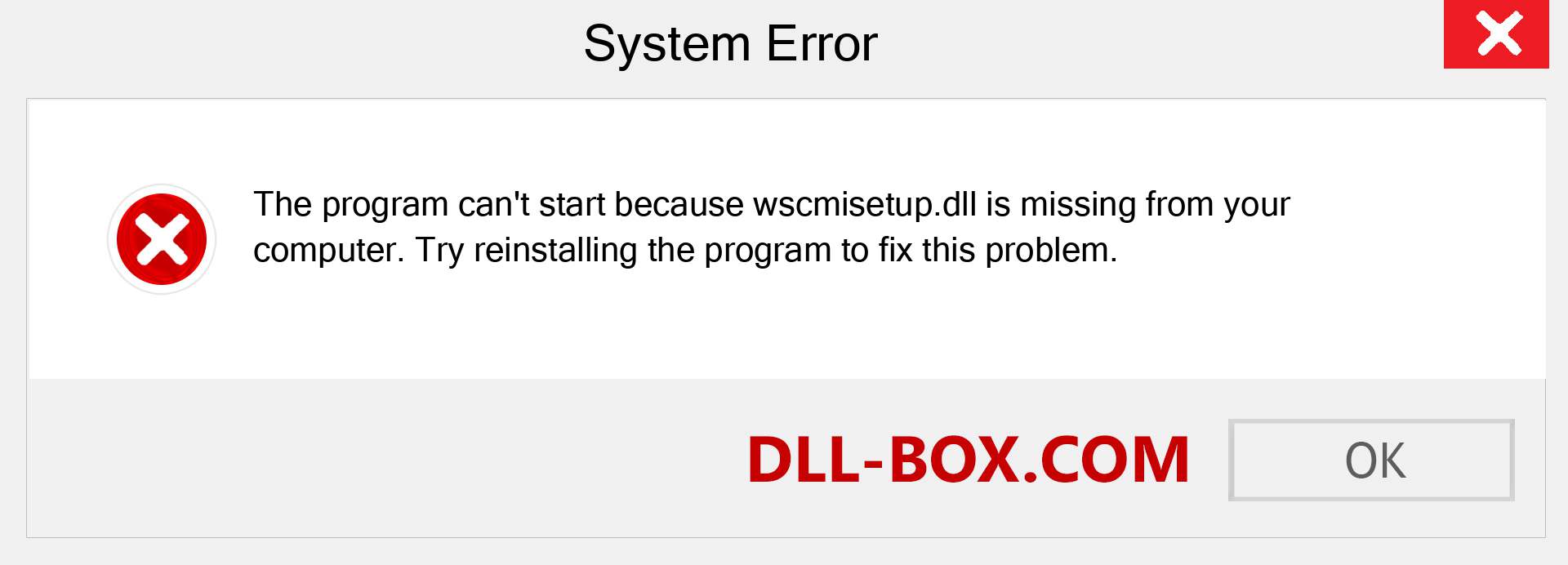  wscmisetup.dll file is missing?. Download for Windows 7, 8, 10 - Fix  wscmisetup dll Missing Error on Windows, photos, images