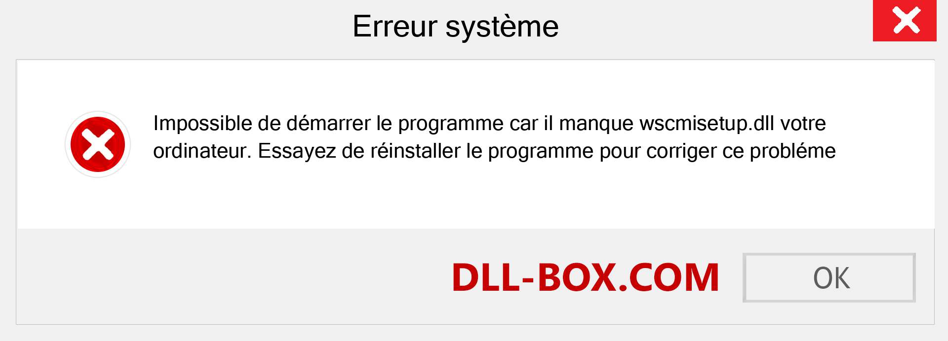 Le fichier wscmisetup.dll est manquant ?. Télécharger pour Windows 7, 8, 10 - Correction de l'erreur manquante wscmisetup dll sur Windows, photos, images